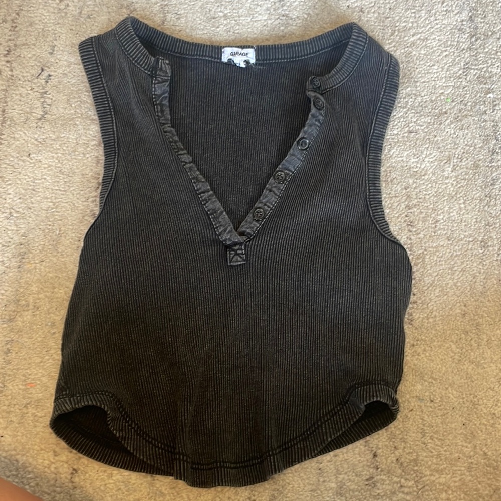 Garage cropped tank top